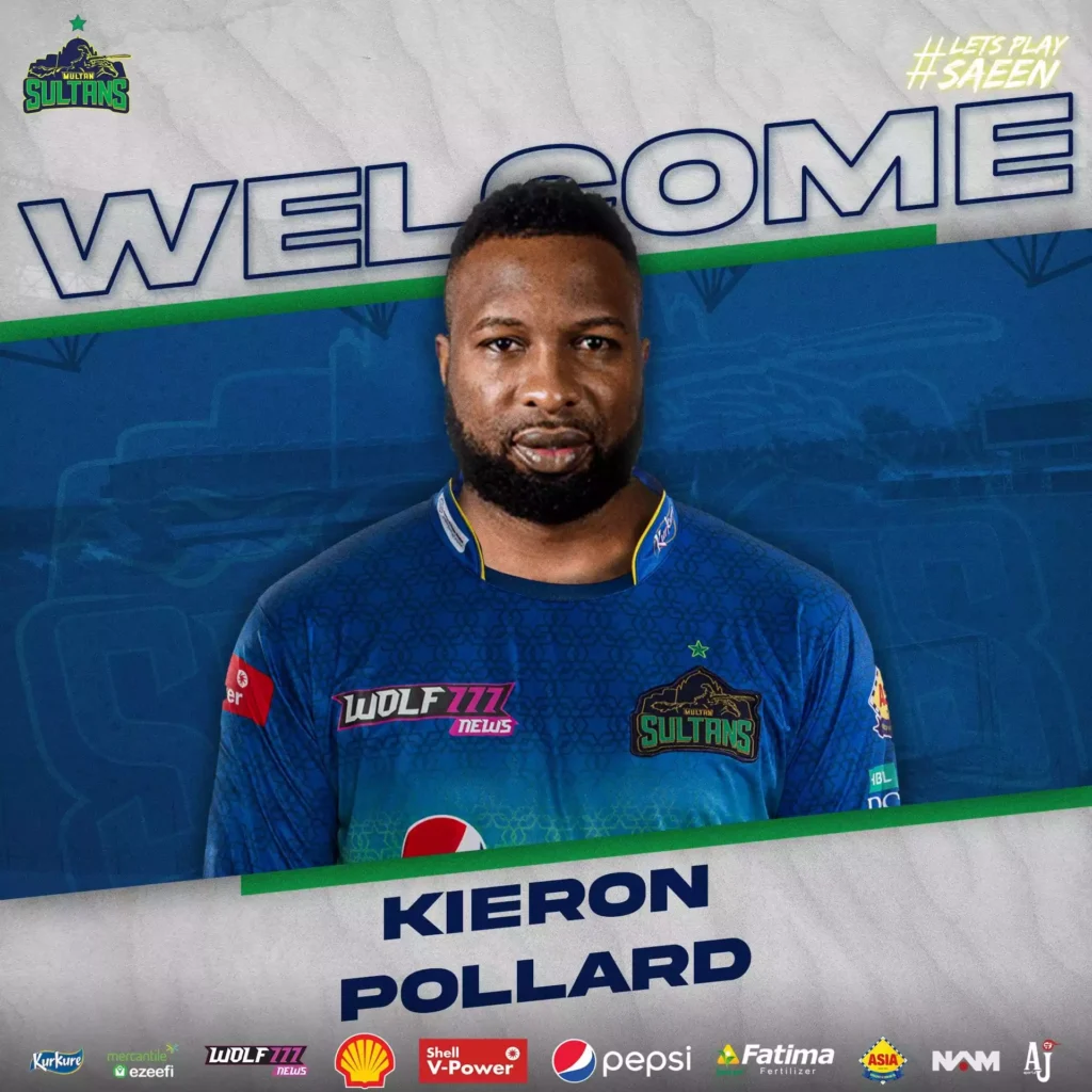 Multan Sultan picked Kieron Pollard for supplementary Draft PSL 8