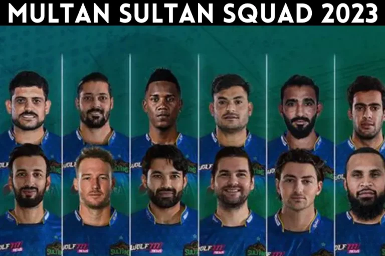 Multan Sultan Squad 2023 for HBL PSL Season 8