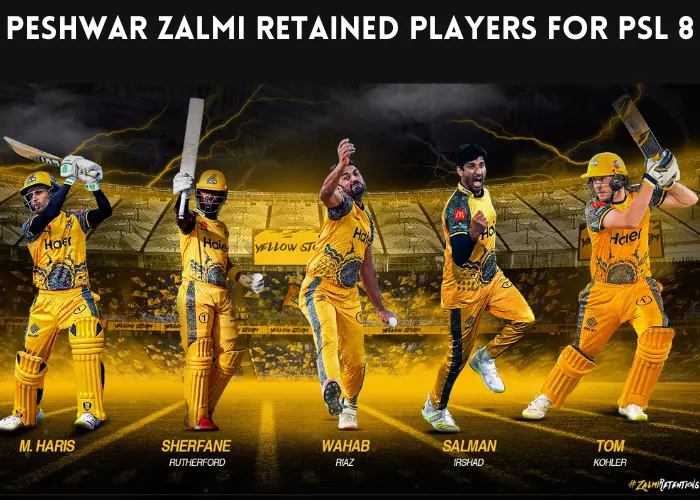 Peshawar Zalmi retained players for psl 8
