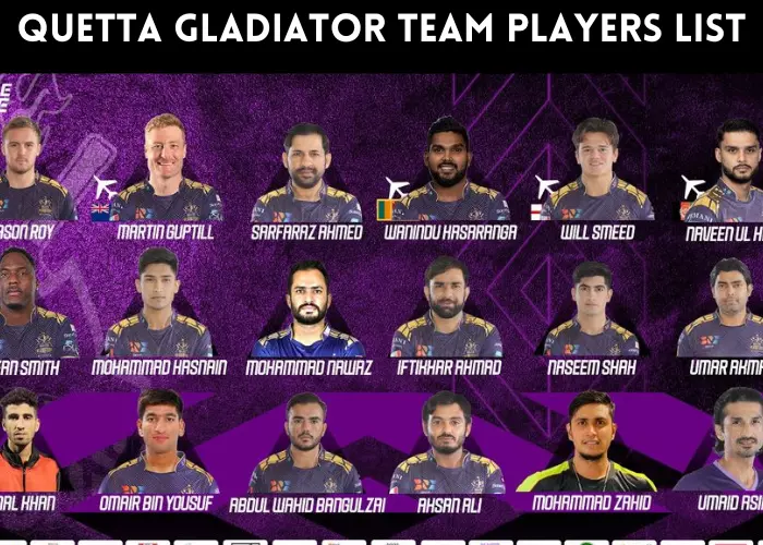 Quetta gladiator team players list