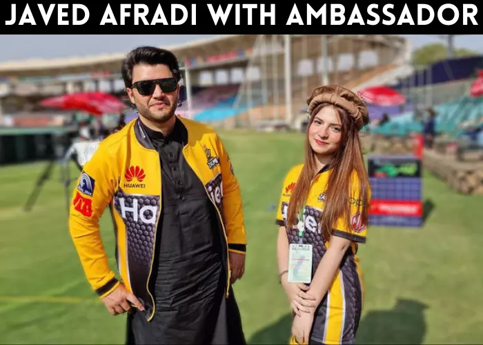 Javed Afradi with ambassador