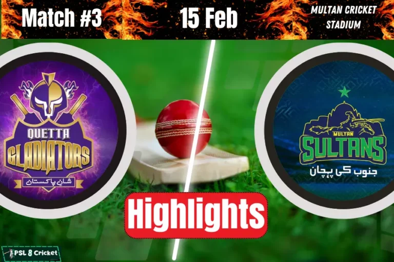 Multan Sultan vs Quetta Gladiators Highlights [PSL 2023]