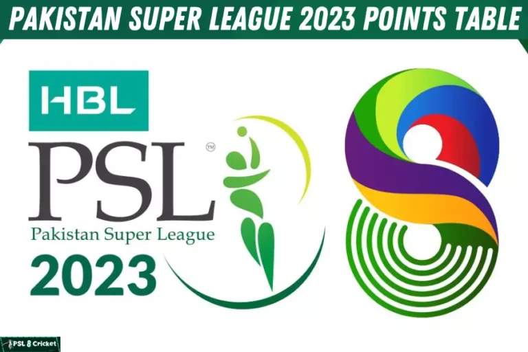 PSL 8 Points Table [Pakistan Super League 2023 Points Table]