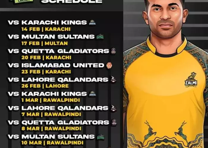 Peshawar zalmi matches schedule