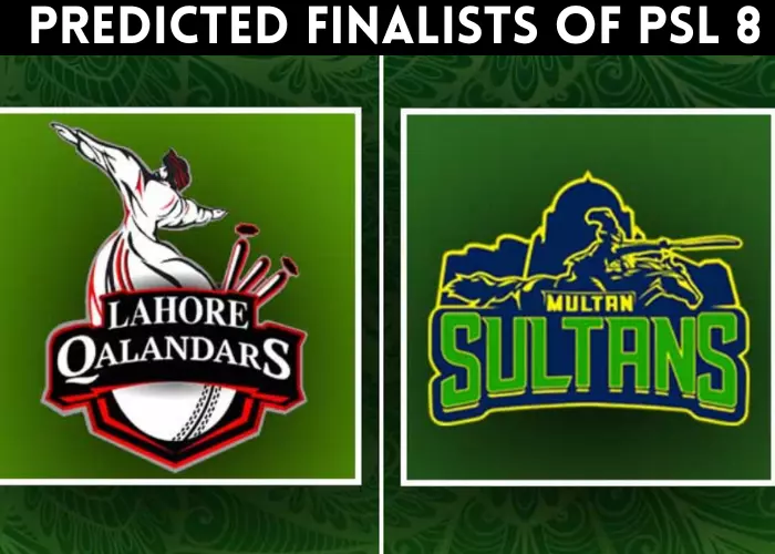 Predicted finalists of psl 8