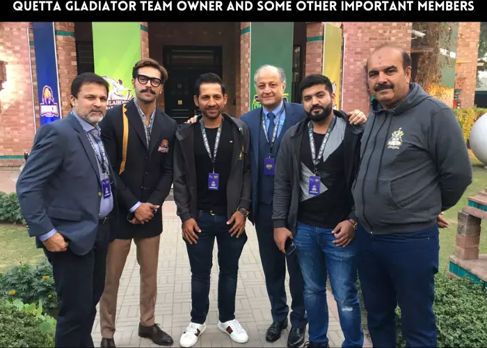 Quetta Gladiator team owner and some other important members