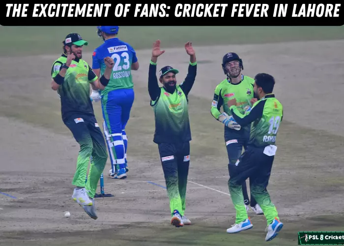 The excitement of Fans Cricket fever in Lahore