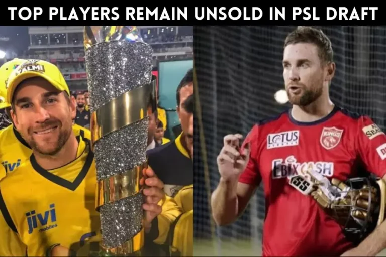 Top players remain unsold in PSL Draft