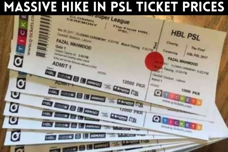 Massive hike in PSL Ticket Prices for season 8