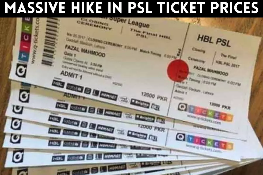 Massive hike in PSL ticket prices