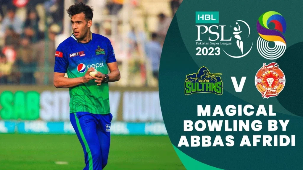 Abbas Afridi Impact on the team