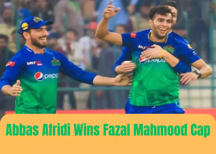 Abbas Afridi Wins Fazal Mahmood Cap