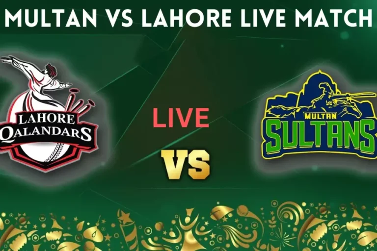 Multan Vs Lahore Live Match in PSL 8 First Qualifier