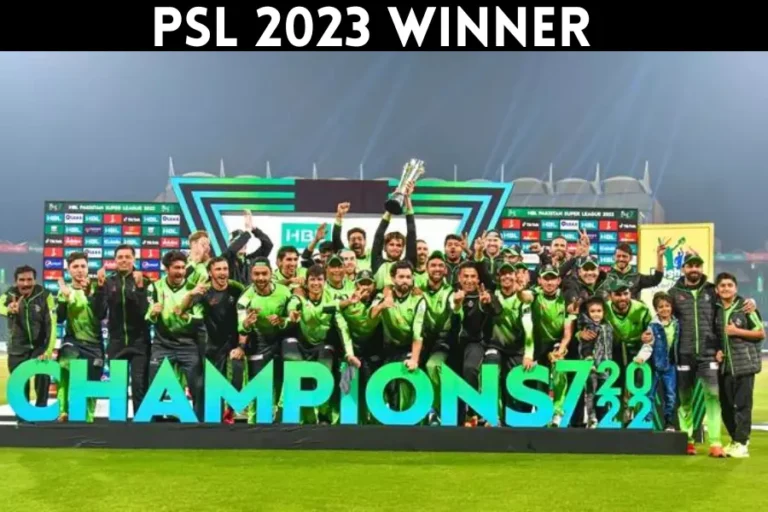 PSL 2023 Winner [PSL 8 Champions Lahore Qalandars]