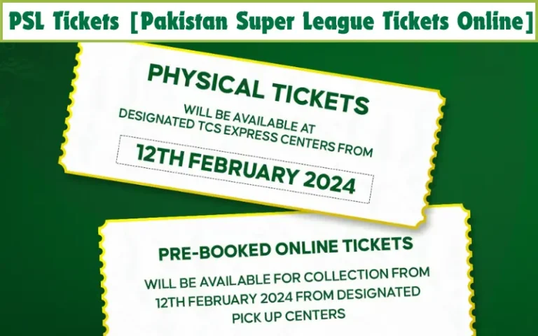 PSL Tickets [Pakistan Super League 9 Tickets Online]
