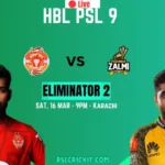 Peshawar Vs Islamabad PSL 9 eliminator 2